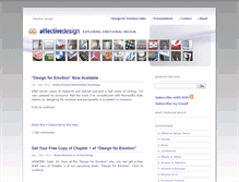 Tablet Screenshot of affectivedesign.org